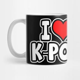 I Love K-Pop Mug